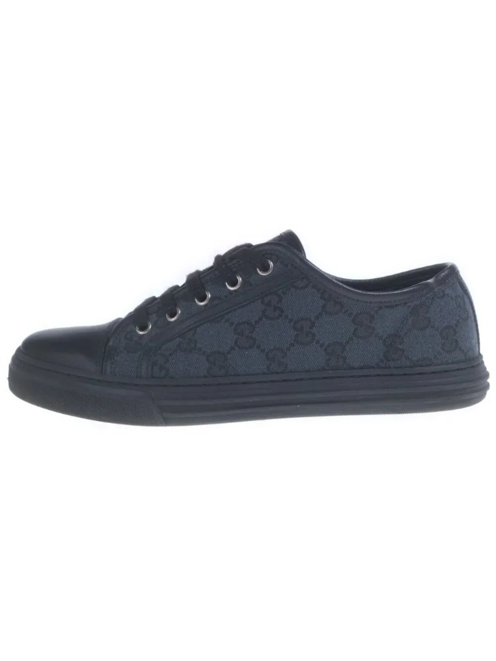 Gucci T Original GG Canvas Sneakers Low Cut Shoes Navy